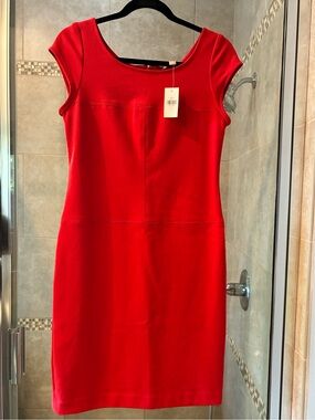 Banana Republic classic red dress